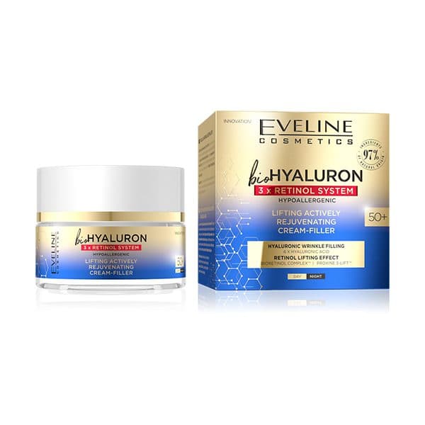 Eveline Cosmetics BioHyaluron 3xRetinol Crema Lifting 50+ - 50ML