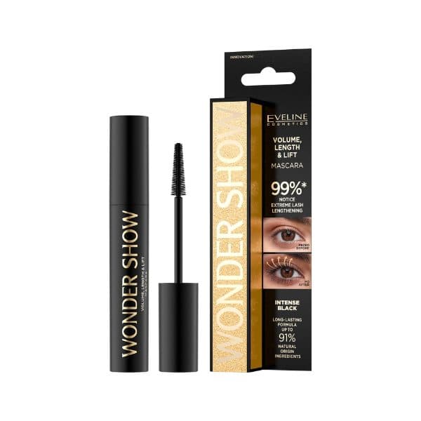 Eveline Cosmetics Wonder Show Mascara Volume&lifting - LACK